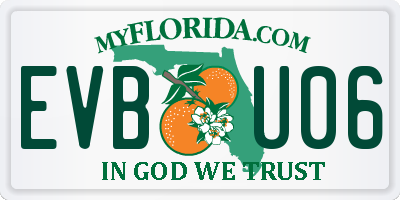FL license plate EVBU06