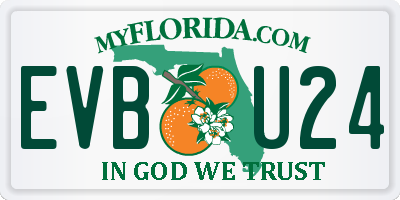 FL license plate EVBU24