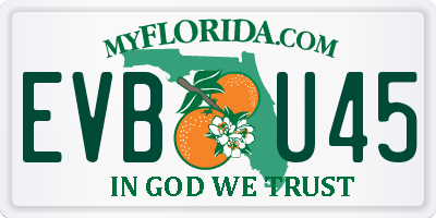 FL license plate EVBU45