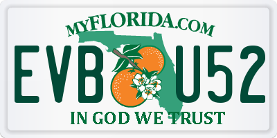 FL license plate EVBU52