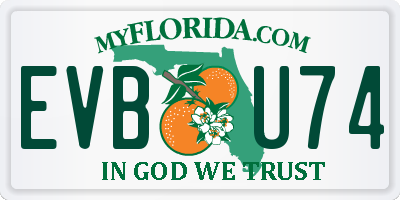 FL license plate EVBU74