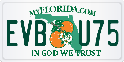 FL license plate EVBU75
