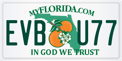 FL license plate EVBU77