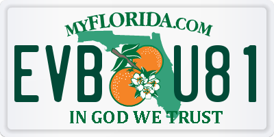 FL license plate EVBU81
