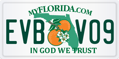 FL license plate EVBV09