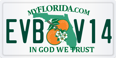 FL license plate EVBV14