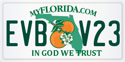 FL license plate EVBV23