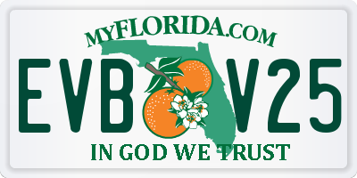 FL license plate EVBV25