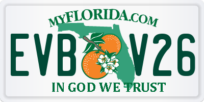 FL license plate EVBV26