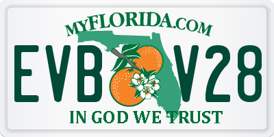 FL license plate EVBV28