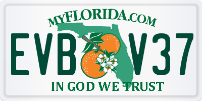 FL license plate EVBV37