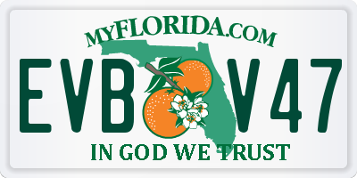 FL license plate EVBV47