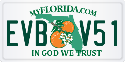 FL license plate EVBV51