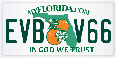 FL license plate EVBV66
