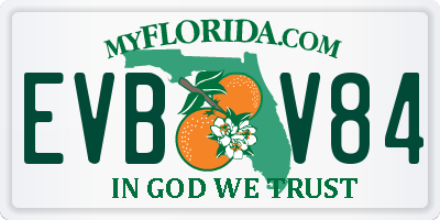 FL license plate EVBV84