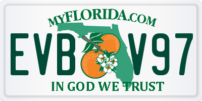 FL license plate EVBV97