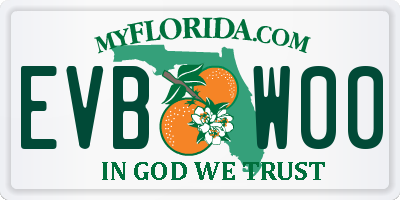 FL license plate EVBW00