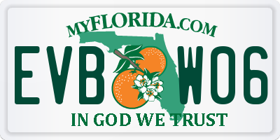 FL license plate EVBW06