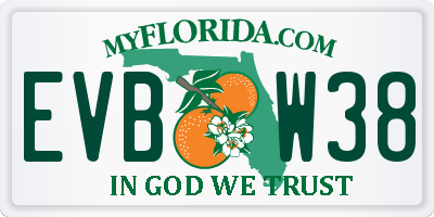 FL license plate EVBW38