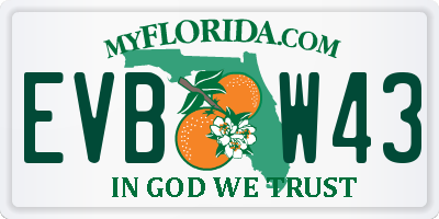 FL license plate EVBW43