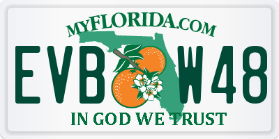FL license plate EVBW48