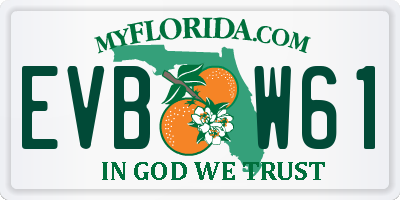 FL license plate EVBW61