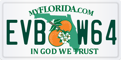 FL license plate EVBW64