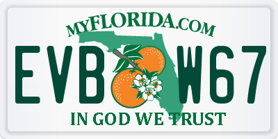 FL license plate EVBW67
