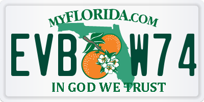 FL license plate EVBW74