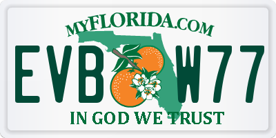 FL license plate EVBW77