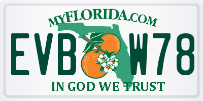 FL license plate EVBW78