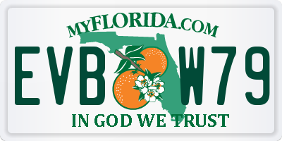 FL license plate EVBW79