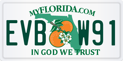 FL license plate EVBW91