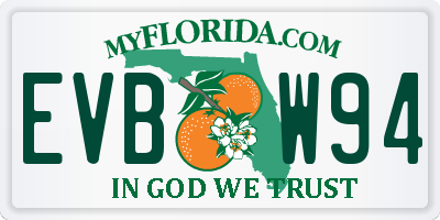 FL license plate EVBW94