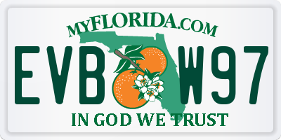 FL license plate EVBW97