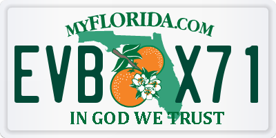 FL license plate EVBX71