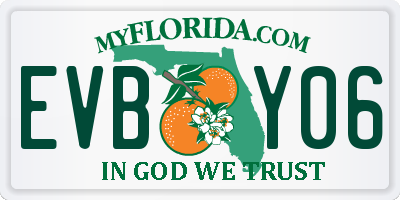 FL license plate EVBY06