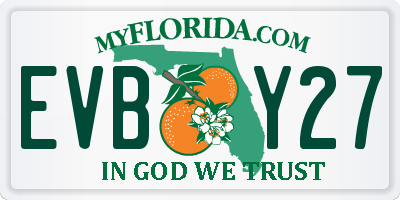 FL license plate EVBY27