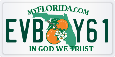 FL license plate EVBY61