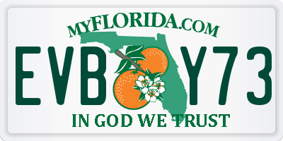 FL license plate EVBY73