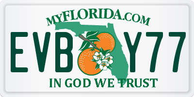 FL license plate EVBY77