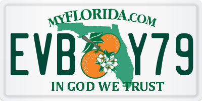 FL license plate EVBY79