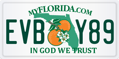 FL license plate EVBY89