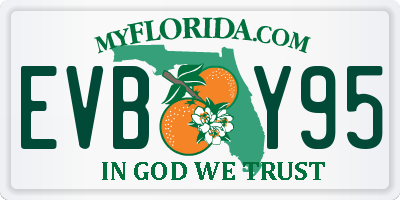 FL license plate EVBY95