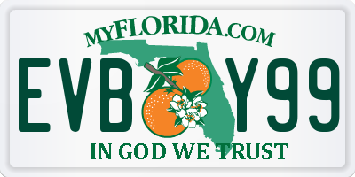 FL license plate EVBY99