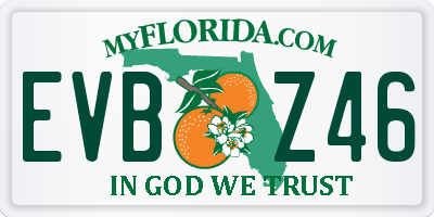 FL license plate EVBZ46