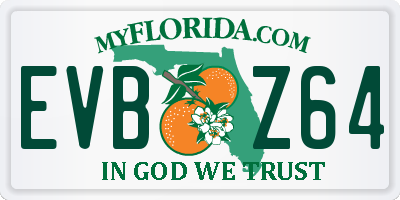 FL license plate EVBZ64