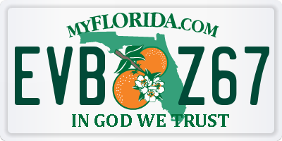 FL license plate EVBZ67