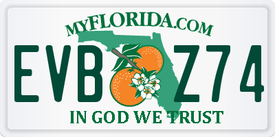 FL license plate EVBZ74