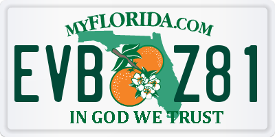 FL license plate EVBZ81